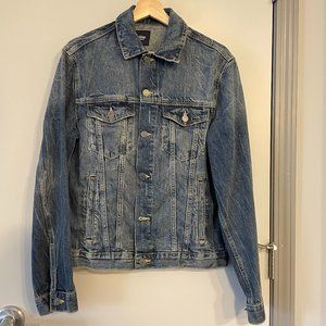 Gap Men's Denim/Jean Jacket, Light Blue, Small